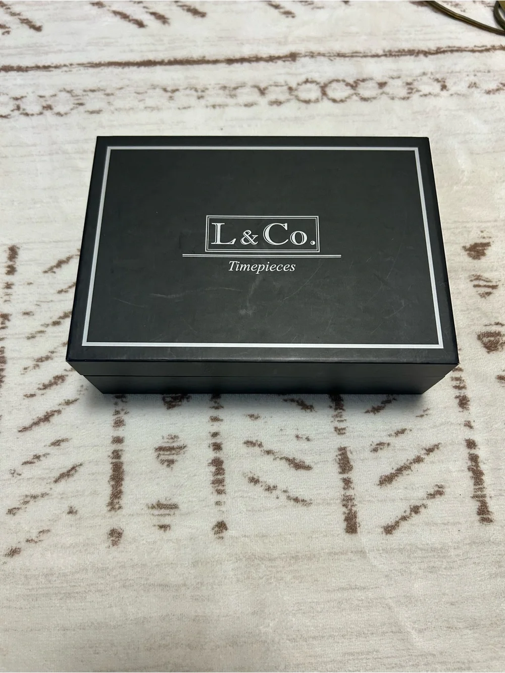 L & Co. Timepieces Men’s Watch Business Card Holder Pen Gift Set New